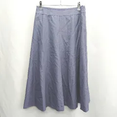 ◇ ⊂ NEWYORKER ニューヨーカー ロング フレア スカート サイズ64-91 パープル レディース E  【1501230006057】