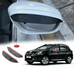 スポーティ全開♪ カーボン ルック ドアミラー バイザー プジョー 208 アリュール プレミアム シエロ スタイル エンヴィ GTライン b9166