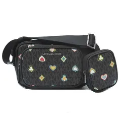 マイケルコース ショルダーバッグ MICHAEL KORS COOPERカメラバッグ ウィズ ポーチ 斜め掛け 37F5LCOM1B BLACK アウトレット メンズ
