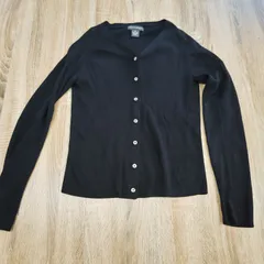 美品。バナナ・リパブリック。カーディガン。ブラック。Mサイズ。