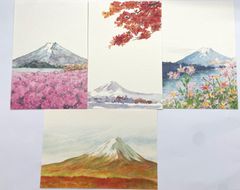 大直　秋の絵はがき4枚セット