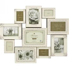 写真立て　デコレーション 10 ウォールフレーム アンティークバニラ DF-07001