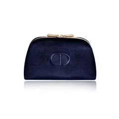 【新品】 ディオール Dior スエード ポーチ ノベルティ 小物入れ ネイビー ベルベット ベロア スクエア 青 ブルー プレゼント [並行輸入品] 0