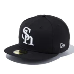 ニューエラ 59FIFTY 福岡ソフトバンクホークス ブラック ホワイト1個  New Era 5950 NPB FUKHAW BLK/WHT 25J 1pcのサムネイル