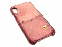 CHANEL シャネル ココマーク マトラッセ レザー iPhone X XS  