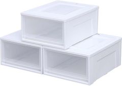 【在庫処分】【3個セット】アイリスオーヤマ 収納ケース 衣替え 引き出し クローゼット 圧倒的高コスパ 衣替え 幅39×奥行50×高さ23.2cm ウォークインクローゼット 衣装ケース チェスト 日本製 ホワイト/クリア BC-L