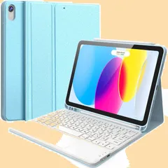 【特価セール】キーボード ipad 2022モデル 10.9インチキーボード付きケース タッチパッド付き 第10世代 JIS基準日本語配列 2台デバイスマルチペアリング ipad 10世代 iPad ケース キーボード 脱着式 for 多角度調整 ペンシルホル