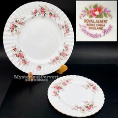 MZ624) Royal Albert LAVENDER ROSE プレート 2枚 セット 現状品