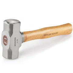 【特価セール】WORKPRO 両口ハンマーmaterial ヒッコリーウッド 3ポンド（約1.36kg） 鉄工・石工・土木建築・解体作業・キャンプ用 木工用ハンマー シルバー