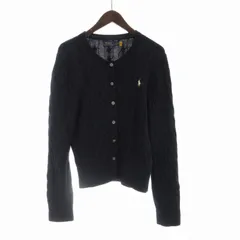 ポロ ラルフローレン POLO RALPH LAUREN カーディガン ケーブルニット 刺繍 L 紺 ネイビー /RO