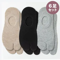 はじめての足袋ソックスに✨ フットカバー丈 足袋ソックス 6足セット レディース ソックス 靴下 セット