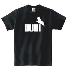 【パロディＴシャツ】5ozBUHIフレンチブル散歩用犬Tシャツ面白いおもしろネタ