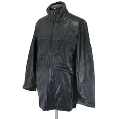 ヴィンテージクラブVINTAIGE CLUB★羊革/フルジップ/レザーコート/ジャケット【メンズL/黒】本革/シープスキン/Coat/Jacket/Jumper◆cBH460<sale>のサムネイル