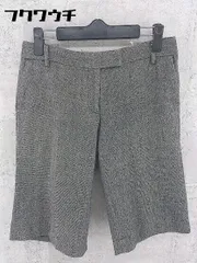 ◇ STRAWBERRY-FIELDS ウール バミューダ ハーフ ショート パンツ サイズ2 グレー ブラック レディース 【中古】 【1002800748495】のサムネイル