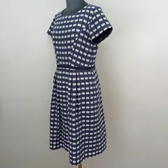 ★ 未使用　courreges グレージュ　チェック柄ワンピース　膝丈ワンピース Courrèges クレージュ ワンピース ドット ロゴ ブラック - メルカリ