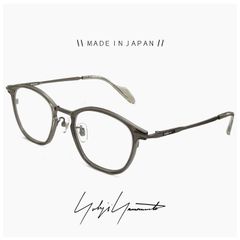 【新品】 ヨウジ ヤマモト メガネ 日本製 19-0102 2 c02 Yohji Yamamoto 鯖江 メンズ 眼鏡 ウェリントン 型 アセテート チタン フレーム ダミーレンズ発送