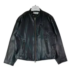 【未使用級 羊革】レトログレード ライダースジャケット　黒　M 光沢　Wジップ 未使用級 羊革】レトログレード ライダースジャケット黒M 光沢W