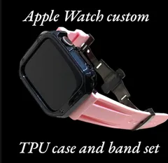 BP カスタム セット アップルウォッチバンド ラバーベルト Apple Watch カバー ケース メンズ レディース 38mm 40mm 41mm  42mm44mm45mm46mm49mm
キラキラ　極艶コーティング　シリコンバンド