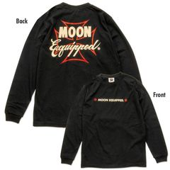 ムーンアイズ MOON Equipped アイアン クロス ライン ロングスリーブ Tシャツ 長袖Tシャツ MOONEYES 正規品