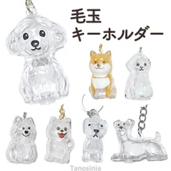 けだま 犬の毛ケース キーホルダー 犬型キーリング 携帯  犬 遺毛 ケース メモリアルグッズのサムネイル