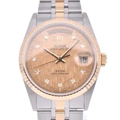 チュードル TUDOR 72033 プリンスデイト YGコンビ cal.2824-2 10Pダイヤ 自動巻き ボーイズ _753491【ev10】