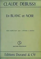 楽譜・スコア CLAUDE DEBUSSY En BLANC et NOIR