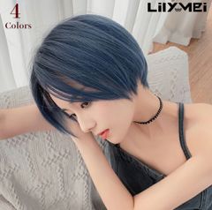 前髪なし　スタイリッシュショート　フルウィッグ