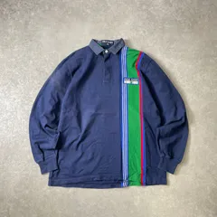 90's vintage POLO SPORT RALPH LAURENT ロゴワッペン ラガーシャツ ラグビーシャツ ポロシャツ ポロスポーツ ラルフローレン