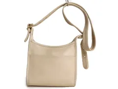 【お得なクーポン配布中!】 オールドコーチ 本革 レザー ショルダーバッグ / 古着 小ぶり COACH レザーバッグ コーチ 斜め掛け 肩掛け レディース アイボリー クリーム