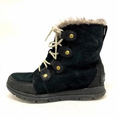 SOREL(ソレル) ショートブーツ メンズ 黒×ライトグレー スエード×レザー