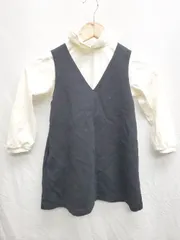 ◇ green label relaxing UNITED ARROWS キッズ 子供服 長袖 膝丈 ワンピース サイズ110 アイボリー ブラック 女の子 P  【1406240004683】のサムネイル