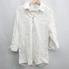 ◇ ⊂ mat<!-利用不可文字-!>riel de france 長袖 シャツ サイズL ホワイト レディース E  【1412090022104】