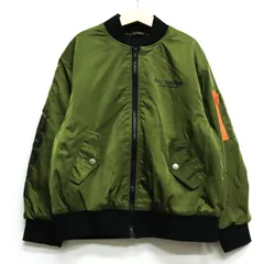 ラッドカスタム ミリタリージャケット MA-1 ジャンパー アウター キッズ 男の子用 140サイズ カーキ RAD CUSTOM 【中古】