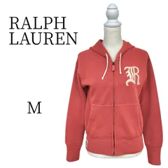 RALPH LAUREN ラルフローレン 朱色 長袖 パーカー M