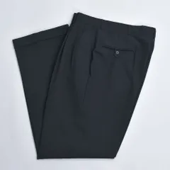 00s メキシコ製 haggar black label ハガー ワイド 2タック スラックス パンツ ヴィンテージ ルーズシルエット 無地 ブラック USA アメリカ古着 メンズW33インチ