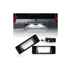 【在庫セール】POPMOTORZ LED ライセンスランプ日産 エクストレイルT31/NT31/TNT31/DNT31 /スカイラインHV37/HNV37/ZV37X-Trail 汎用 ナンバー灯 18連LED (2個入り) 0