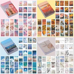 【在庫処分】素材紙 和紙ステッカー ハンドアカウント フレークシール 50枚×4本】 手紙 カレンダー レトロなステッカー 【計200枚入り コラージュ 素材 stickers ステッカー 手帳 デザインペーパー コラージュシール シール コラージュ素材 しー