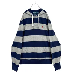 90s Polo by Ralph Lauren L/S hooded border ruggershirt