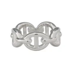 極美品！HERMES シェーヌダンクル アンシェネ リング シルバー #46