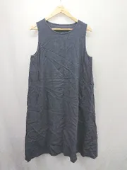 ◇ ⊂ cholon ノースリーブ 膝下丈 ワンピース サイズF ネイビー系 レディース E  【1506190006895】