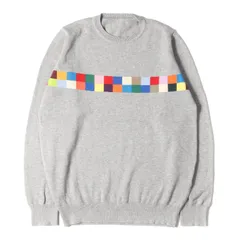 美品 UNIFORM EXPERIMENT ユニフォームエクスペリメント ニット サイズ:2 19SS カラーチャート コットン ニットセーター COLOR CHART CREW NECK KNIT グレー トップス カジュアル 長袖【メンズ】のサムネイル