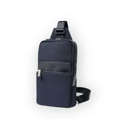 新品タケオキクチ ライニング ワンショルダーバッグ ボディバッグ ネイビー 紺