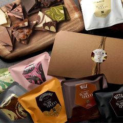 割れチョコギフトセット　2種　チュベ・ド・ショコラ　東京土産　ミルク　ビター　ホワイト　マーブル　イチゴ　マカダミア　抹茶　オレンジ　小分け　チョコレート　クーベルチュール　プチ　ギフト　プレゼント　贈り物　蒲屋忠兵衛商店 sno5