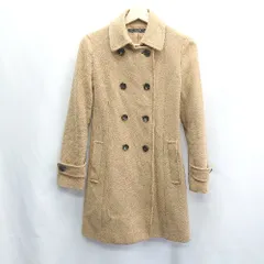 ◇ green label relaxing グリーンレーベル UNITED ARROWS 長袖 ピーコート サイズ38 キャメル系 レディース E  【1405140001693】