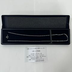 三越　Pt1000　ホールマーク　スクリューネックレス　ケース付き　全長約45㎝　3.05ｇ　240521-4
