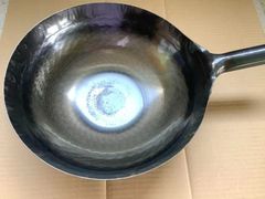 鍛造 ハンドメイド中華鍋 北京鍋 直径約25cm - メルカリ