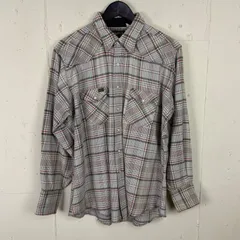 アメリカ製USA製 70s 80s70年代80年代MAVERICKマーベリックフランネルウエスタンシャツ古着　f250204003
