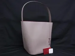■新品同様■ Cartier カルティエ マストC レザー ワンショルダーバッグ 肩掛けかばん レディース グレージュ系 FL6525のサムネイル