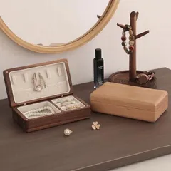 ★ジュエリーボックス 木製 アクセサリーケース アクセサリー収納 防湿防水で ジュエリーケース カビ防止