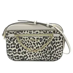 マイケルコース ショルダーバッグ レザー アニマル レオパード柄 チェーン 斜め掛け 35F4GTTC9H LT CRM MULTI アウトレット レディース